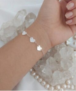 Pulseira três corações