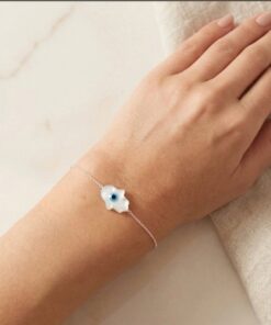 Pulseira hamsá olho grego
