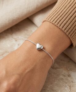 Pulseira coração chapa