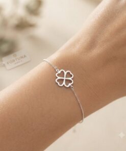 Pulseira trevo de quatro folhas