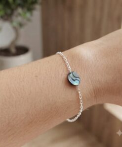 Pulseira abalone oval