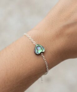 Pulseira abalone coração