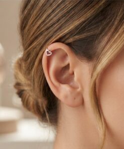 Piercing fake coração