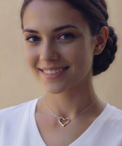 Choker coração vazado