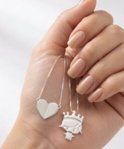 Escapulário princesa e coração