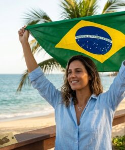 Colar mapa do Brasil