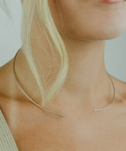choker aro com bolinha 1mm