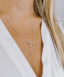 Colar Coração  Infinito